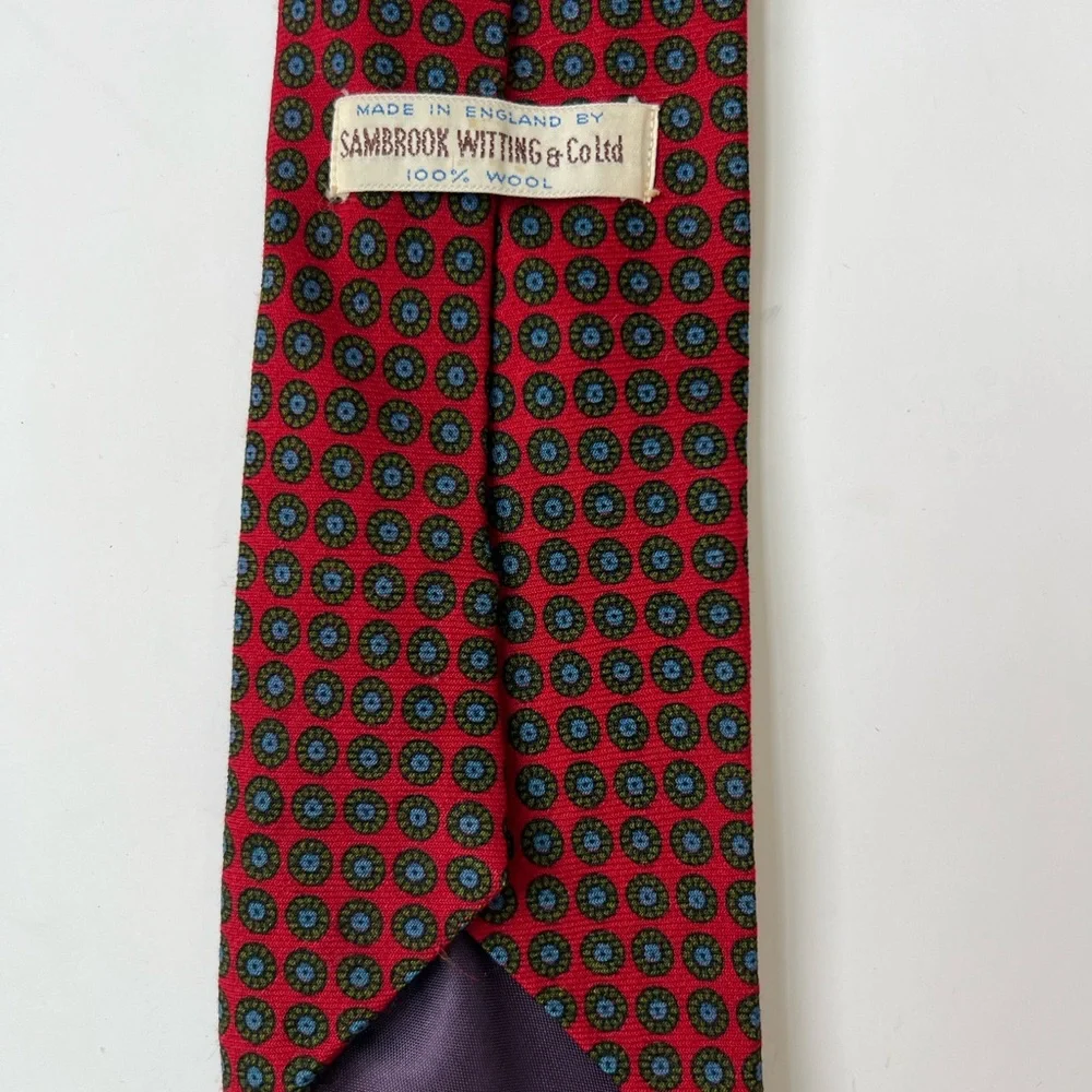 Vintage wool Patterned Tie